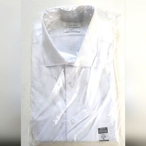 Calvin Klein Men's Button-down Shirt - Steel + Slim Fit Wrinkle Free - NWT